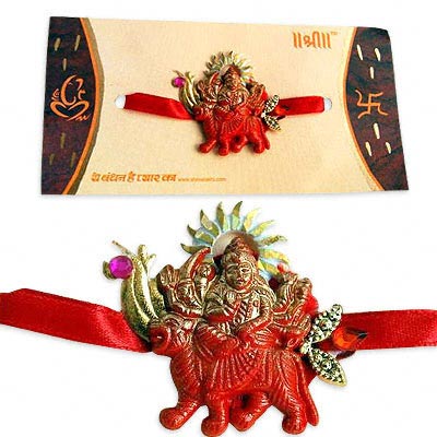 Ma-Durga Rakhi with Surya motif